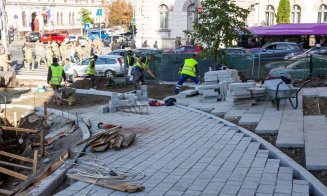 Emil Boc, pe şantierul din Parcul Ștefan cel Mare: "Lucrările sunt într-o ușoară întârziere, dar pot fi finalizate până la sfârșitul anului"
