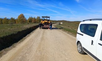 Lucrări pe un nou drum județean din Cluj. Se va turna și asfalt