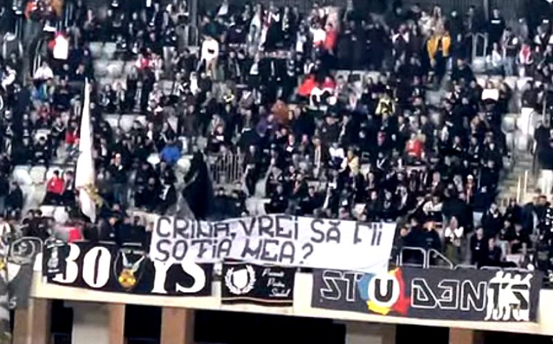 Cerere în căsătorie pe Cluj Arena, la derby-ul dintre "U" şi CFR