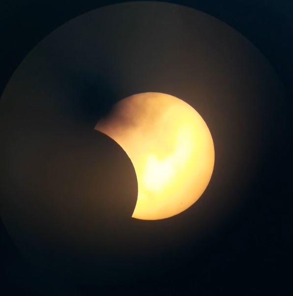 ECLIPSA parțială de Soare, IMAGINI LIVE