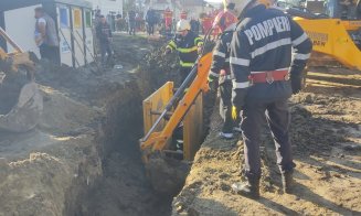 Intervenție de urgență la Cluj: Bărbat prins sub un mal de pământ/ Elicopterul SMURD, la fața locului / Semne incompatibile cu viața