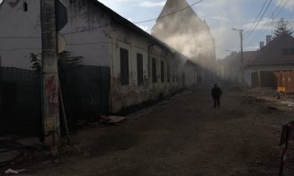 INCENDIU în centrul Clujului. A luat foc o casă de pe Kogălniceanu