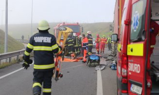 Accident grav pe Autostrada Transilvania. Intervine descarcerarea
