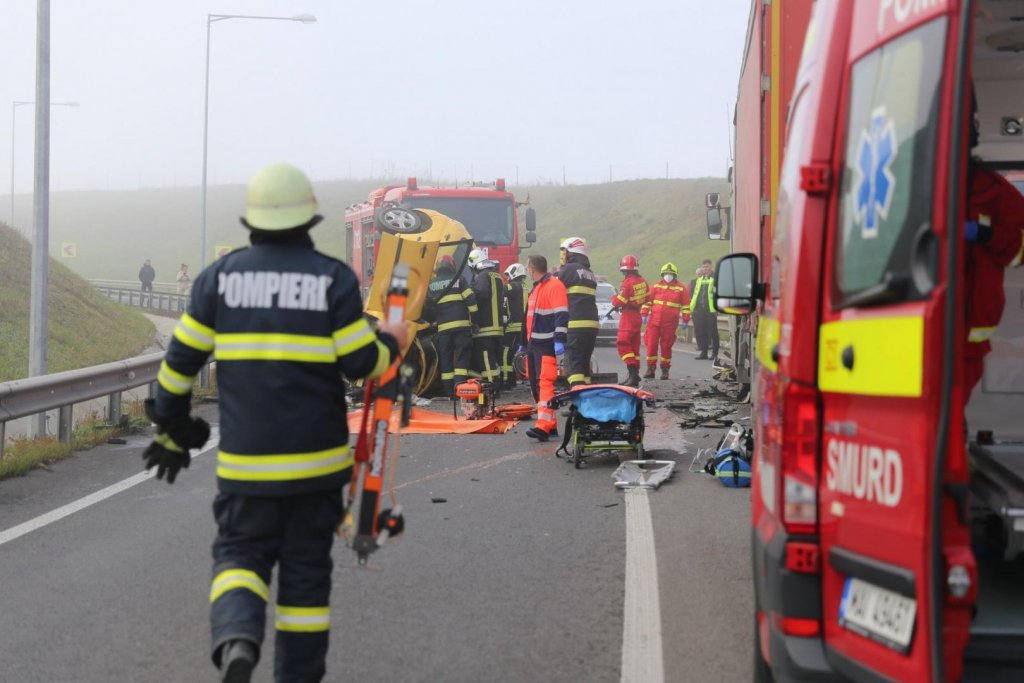 Cluj: A murit și șoferul mașinii implicate în accidentul de pe A3