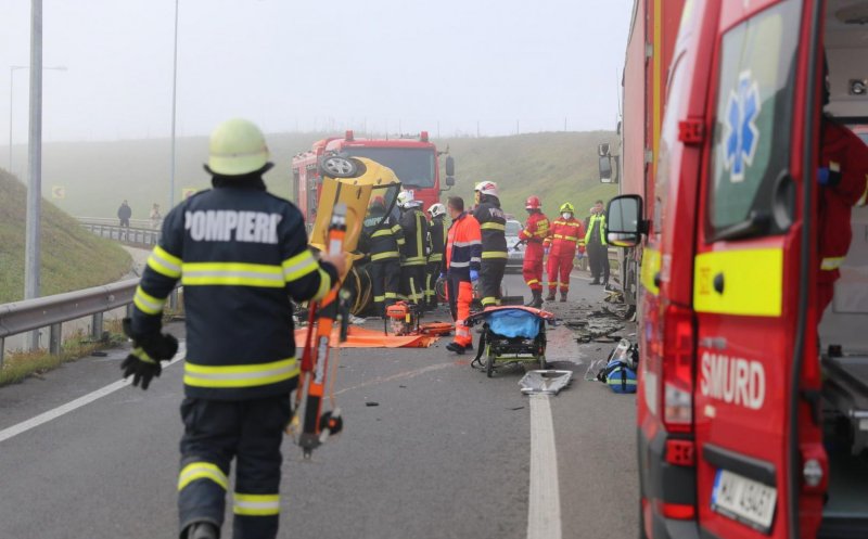 Cluj: A murit și șoferul mașinii implicate în accidentul de pe A3