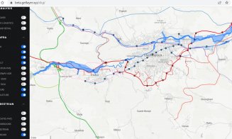 Hartă interactivă de mare complexitate a Zonei Metropolitane Cluj