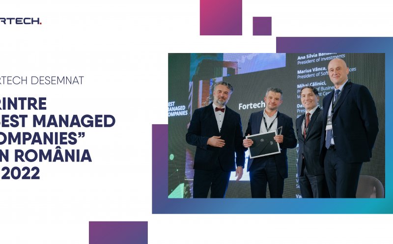 Fortech desemnat printre "Best Manager Companies" din România în 2022