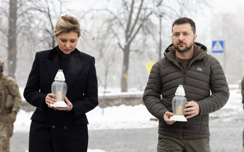 Zelenski, de Ziua demnităţii şi libertăţii în Ucraina: „Putem rămâne fără bani, apă caldă sau lumină, dar nu fără libertate”