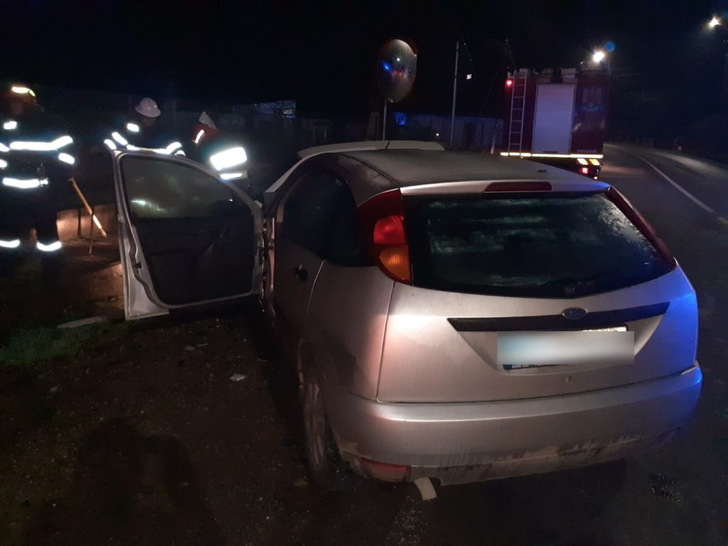 Accident lângă Turda. Au intervenit pompierii și un echipaj de ambulanță