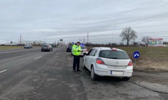 Razie în trafic, la Cluj, Apahida, Baciu și Florești. Amenzi de mii de lei și șoferi alcoolizați la volan