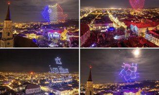 Clujul trece de la focuri de artificii la spectacole cu drone. Câți bani se duc din bugetul local pentru 1 Decembrie/Revelion