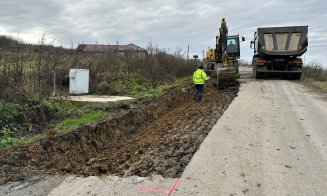 Reparații pe un nou drum județean din Cluj. Se lucrează doar când permite vremea