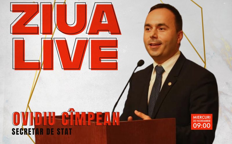 Ovidiu Cîmpean vine la ZIUA LIVE / 1,43 miliarde de euro pentru transformarea regiunii Nord-Vest