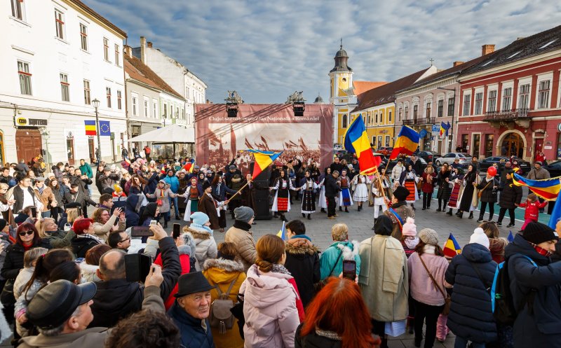 Ziua Națională a României la Cluj-Napoca! A avut loc reconstituirea evenimentelor din 1918