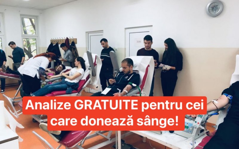Analize gratuite pentru cei care doneaza sange la Centrul de Transfuzie Sanguina Cluj