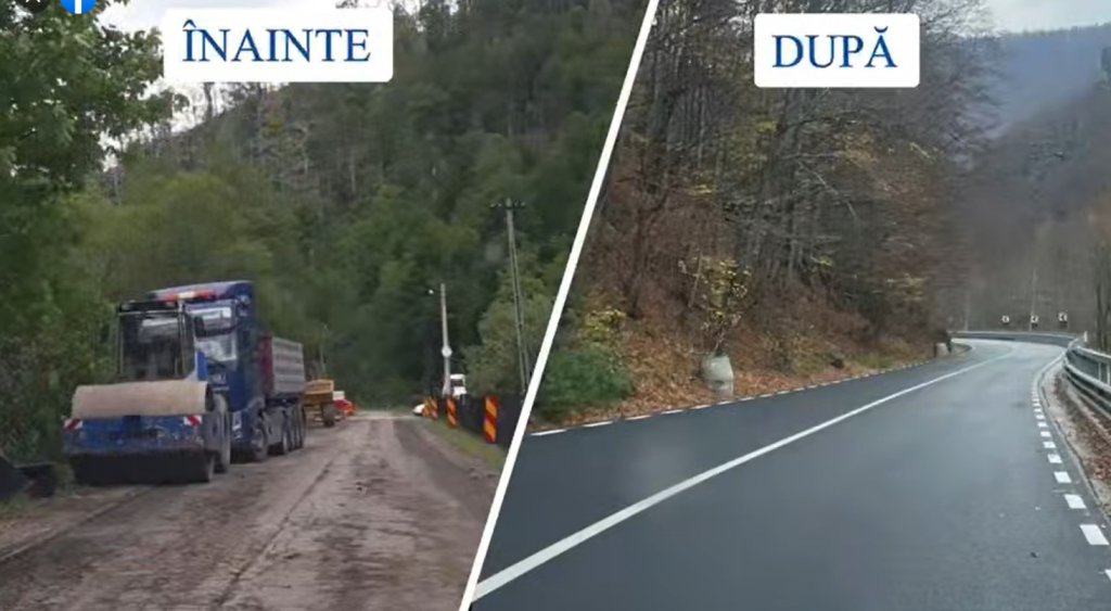 ÎNAINTE și DUPĂ modernizarea drumului Apusenilor / Tișe: „Vă invit să vizitați această frumoasă zonă a județului nostru”