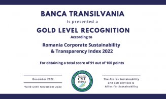 GOLD Level Recognition pentru Raportul de sustenabilitate BT 2021, în urma evaluării Romania CST Index