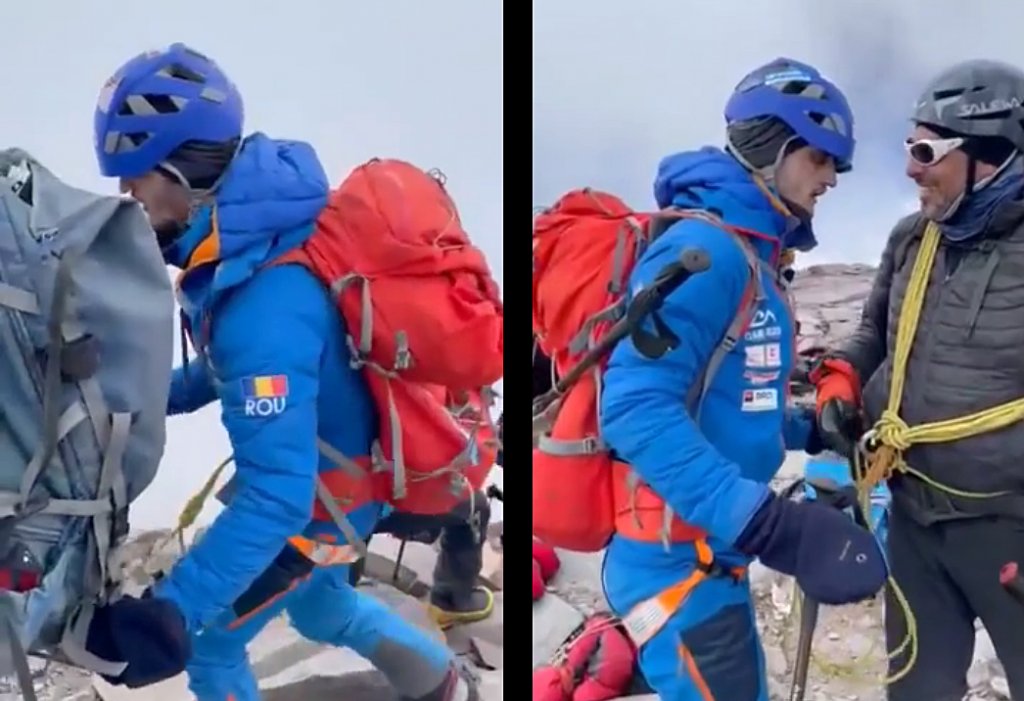 PREMIERĂ pentru România: Doi tineri nevăzători din Cluj au urcat la 6.962 de metri altitudine, pe cel mai înalt vârf muntos din America de Sud