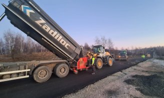 Imagini cu drona, pe Drumul Judeţean Săliște - lac Micești