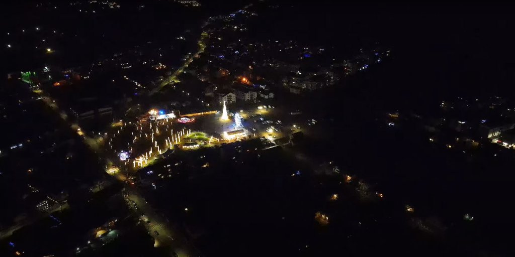 Floreștiul, văzut din dronă în ziua de Crăciun. Imagini spectaculoase