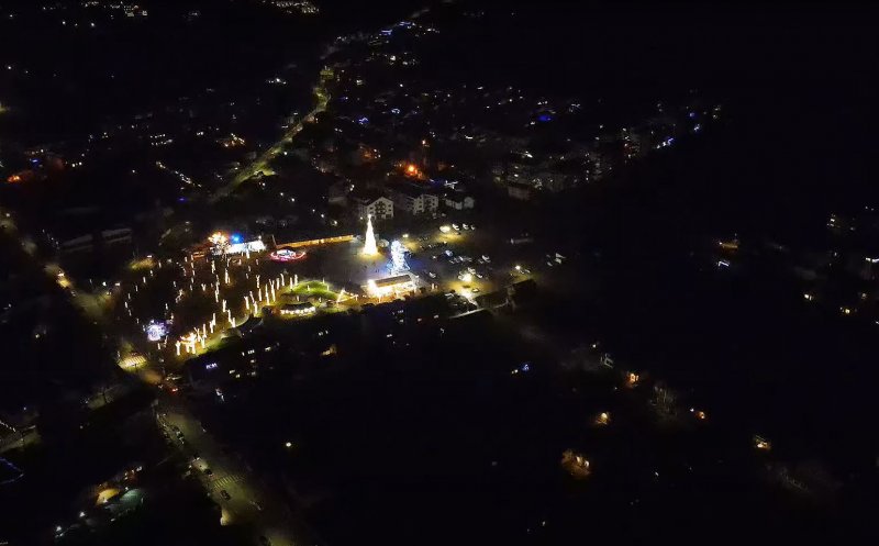 Floreștiul, văzut din dronă în ziua de Crăciun. Imagini spectaculoase