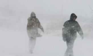 Cluj: Intensificări ale vântului şi viscol, începând din 5 ianuarie