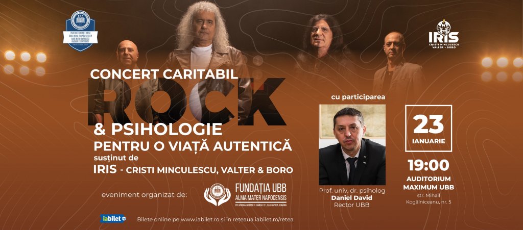 Rock și psihologie la UBB. Concert-dezbatere cu scop caritabil