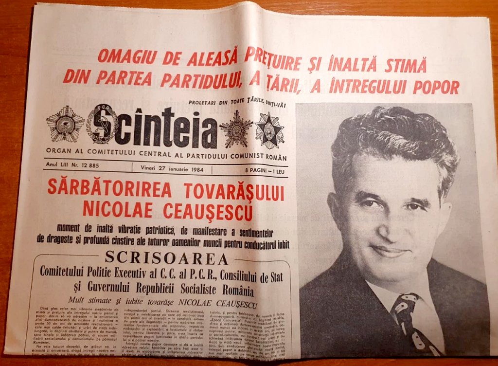 26 ianuarie, ziua lui Nicolae Ceaușescu, era transformată în sărbătoare naţională dedicată „celui mai iubit fiu al poporului”