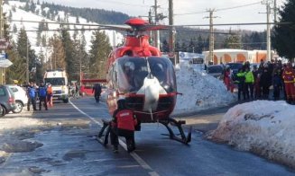 Accident pe pârtie. O tânără de 21 de ani a fost transportată cu elicopterul SMURD la spital