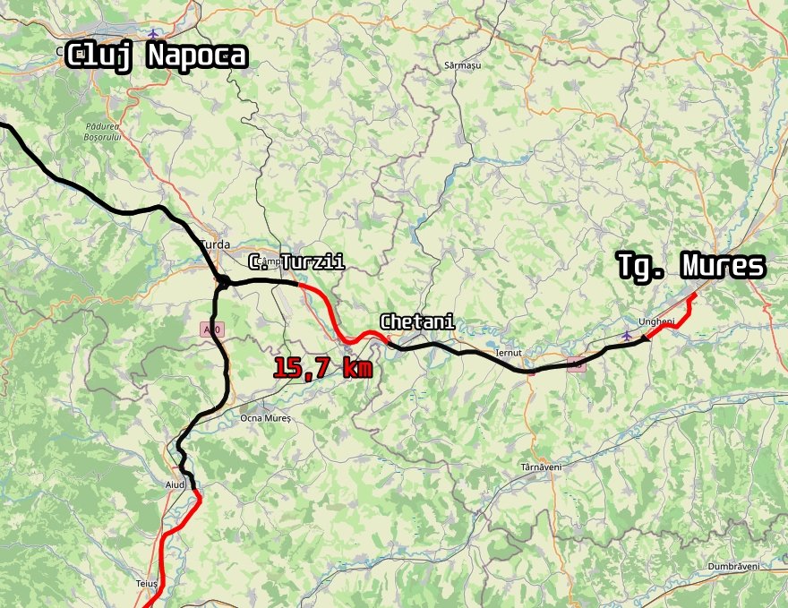 De la Cluj-Napoca la Târgu Mureș, pe autostradă până la final de an. Ce tronson din A3 va mai fi gata în 2023