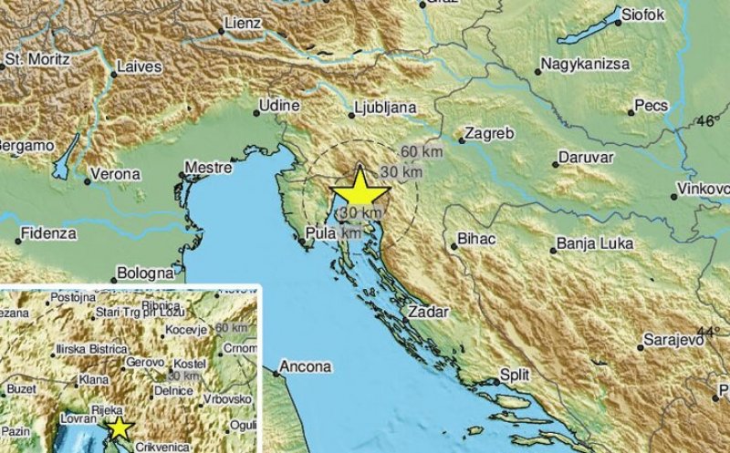 Cutremur de peste 5 grade Richter în Croația