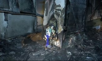 Imagini cu pagubele produse de incendiul, ce a cuprins un spital privat din Cluj-Napoca