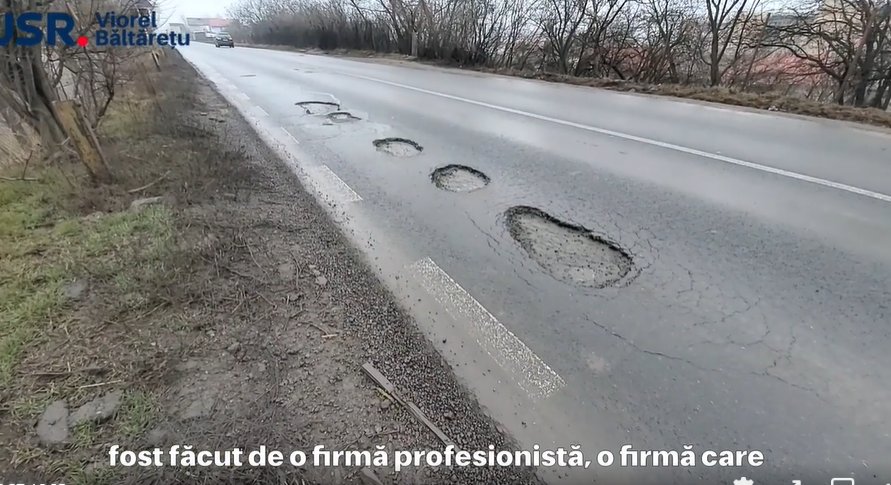 Drumul de lângă podul peste Arieș din Turda, recent renovat, arată jalnic! Deputatul Băltărețu cere clarificări primăriei și CNAIR