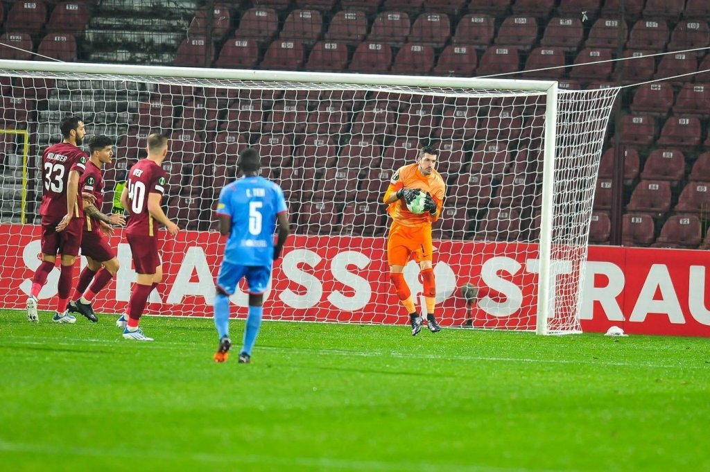 Simone Scuffet, în topul celor mai multe parade reușite în turul play-off-ului Conference League