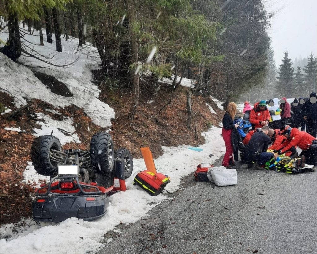 Un nou accident cu ATV-ul în Apuseni. Două femei s-au răsturnat, iar una dintre ele a ajuns la spital