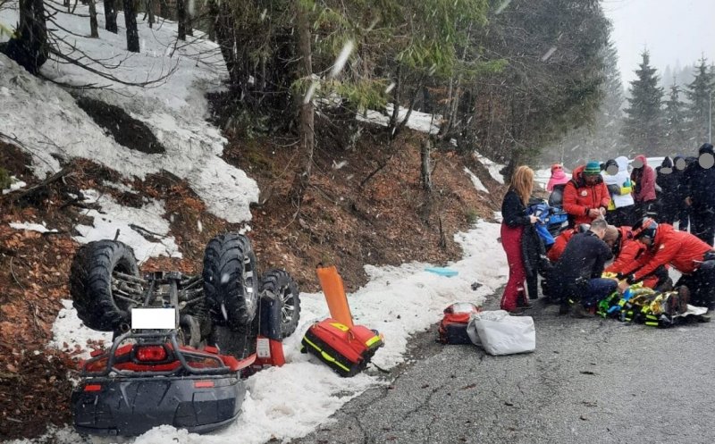 Un nou accident cu ATV-ul în Apuseni. Două femei s-au răsturnat, iar una dintre ele a ajuns la spital