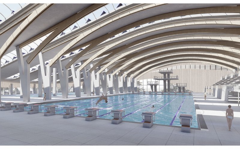 S-a desemnat câștigătorul pentru realizarea bazinului olimpic din HUB Borhanci