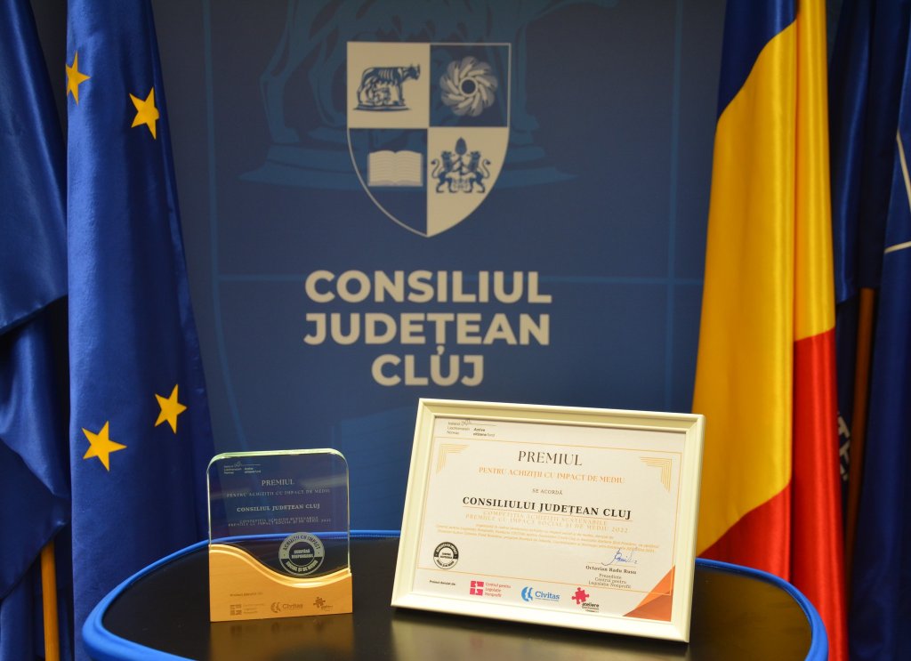 Un nou premiu pentru CJ Cluj! Tișe: „Reprezintă o recunoaștere a faptului că achiziția este în concordanță cu principiile europene”