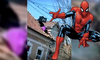 "Spiderman", "Batman" şi "Superman" au căzut prin acoperiş. Râsul-plânsul pe strada Senină din Cluj-Napoca