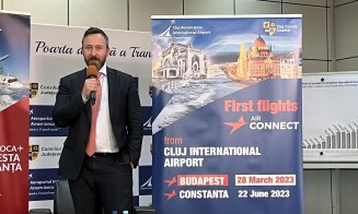 Noua companie aeriană a aterizat la Cluj-Napoca și oferă zboruri spre litoral și Budapesta Ciceo: „Zborurile sunt foarte importante pentru Transilvani