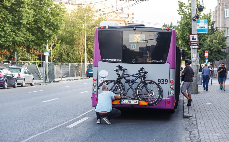Suport de biciclete pe noi linii de BUS din Cluj-Napoca