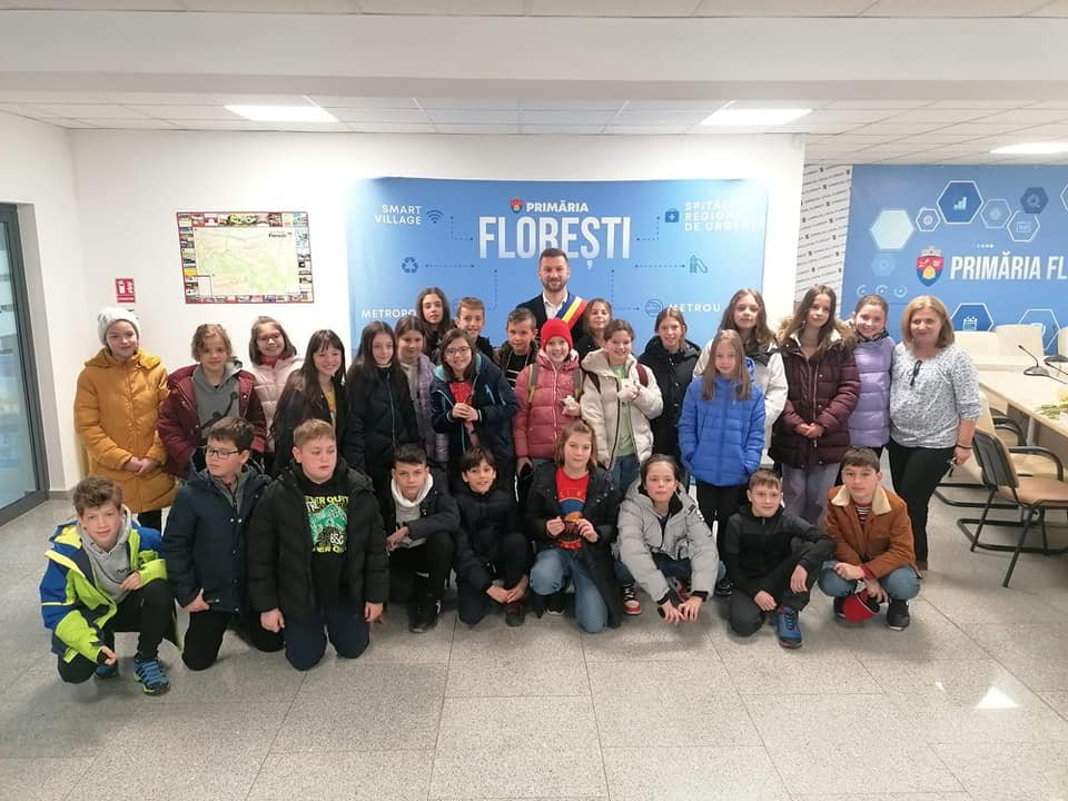 30 de copii din Florești, în vizită la primărie! Bogdan Pivariu: „Ei sunt viitorul nostru”