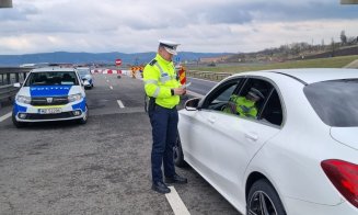 Acțiune a polițiștilor clujeni pe Autostrada A3. Câți șoferi au rămas fără permis