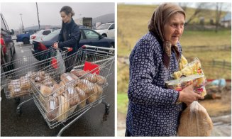 Sute de oameni nevoiași din Munții Apuseni au primit pachete în pragul sărbătorilor pascale de la voluntarii clujeni