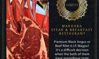 Marhaba Steak & Breakfast Restaurant, desemnat de Google, cel mai bun restaurant de tip „Steak-House” din Cluj-Napoca, la începutul anului 2023!