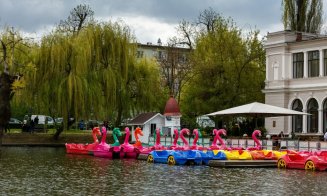 Revin hidrobicicletele pe lacurile din Cluj-Napoca