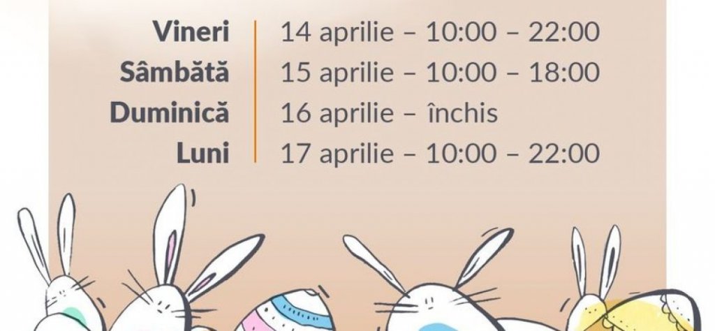 Iulius Mall Cluj, deschis în a doua zi de Paște – vezi care este programul Cinema City și Auchan