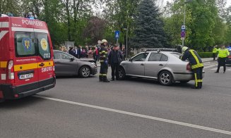 Accident în zona Parcului Central din Cluj-Napoca. Doi adulți și un copil au ajuns la spital