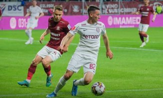 Titlul e din ce în ce mai departe. CFR Cluj a pierdut pe terenul Rapidului