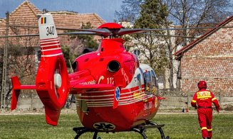 Peste 40 de persoane în stare critică, transportate la spital de Unitatea Specială de Aviație Cluj-Napoca, în aprilie